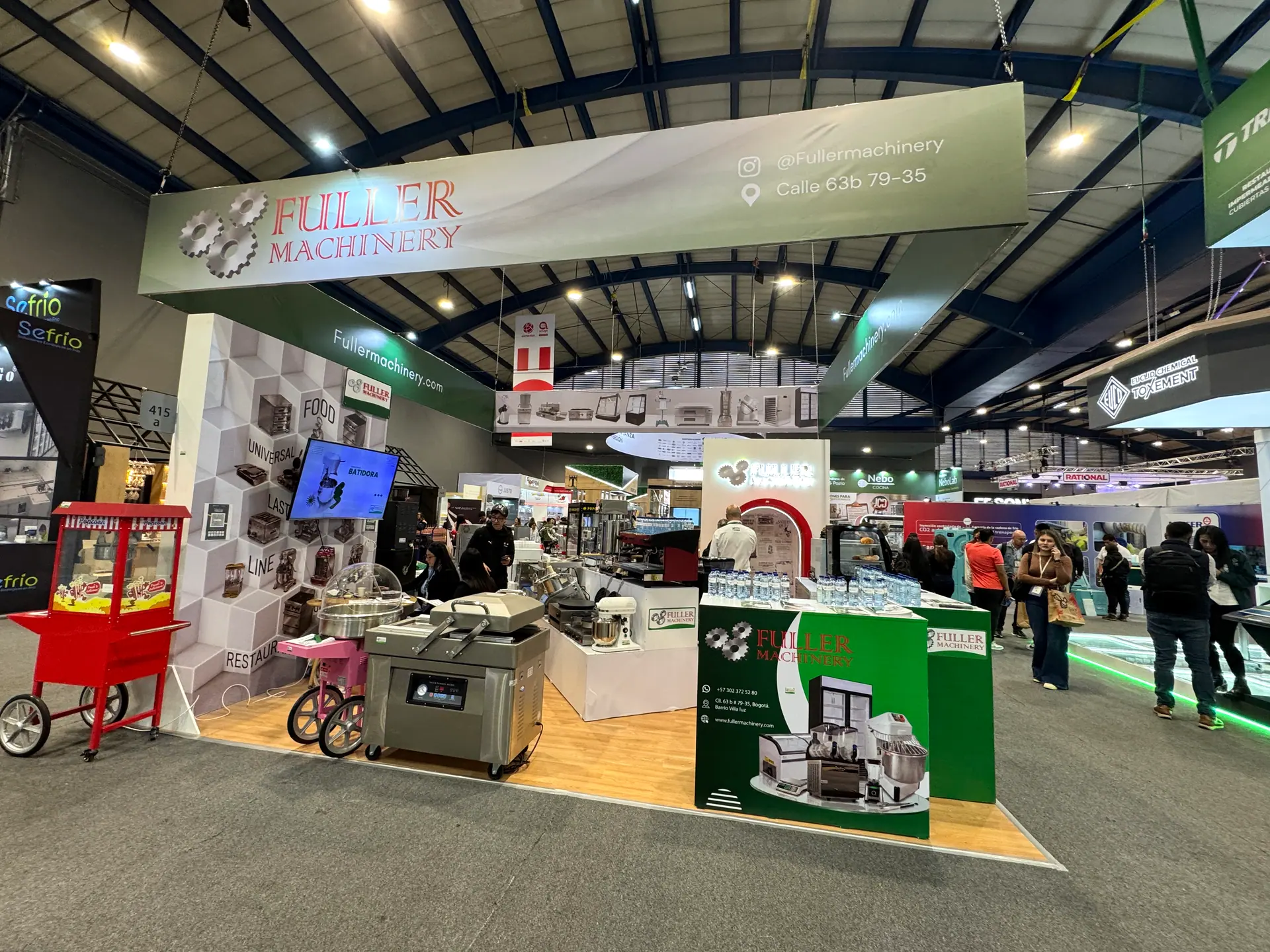Stand de Fuller Machinery en Alimentec 2026 — equipos para la industria alimentaria en Corferias